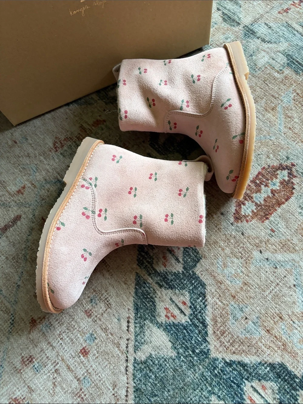 New In Box Konges Slojd Pippi Pull Toddler On Boot - Cherry EU 27/US 10.5